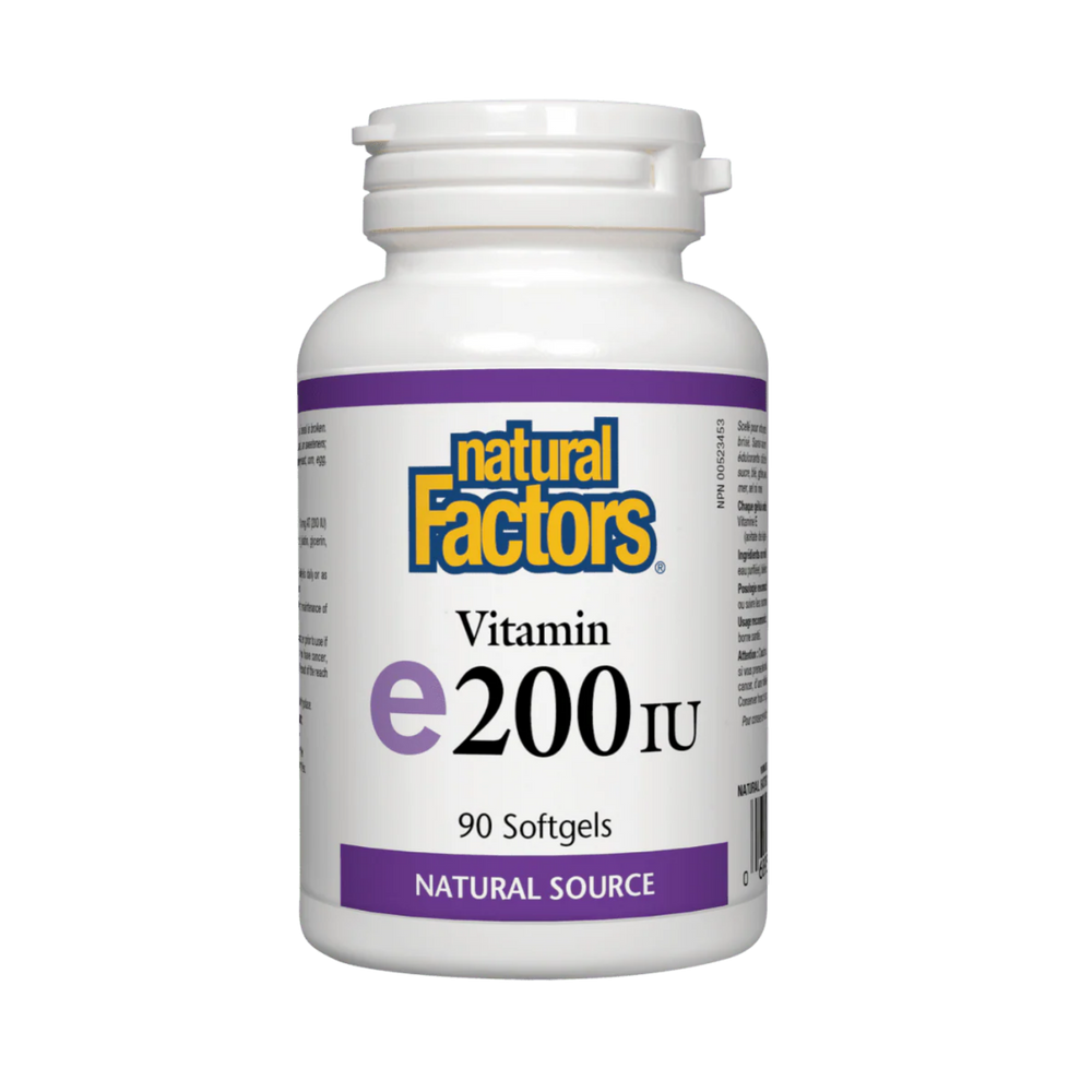 Natural Factors Vitamin E 200 IU 90 Softgels