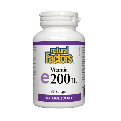 Natural Factors Vitamin E 200 IU 90 Softgels