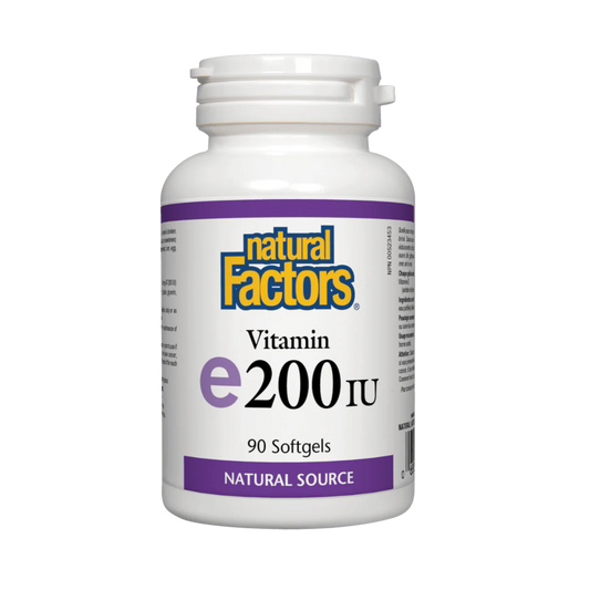 Natural Factors Vitamin E 200 IU 90 Softgels