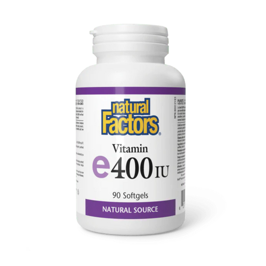 Natural Factors Vitamin E 400 IU 90 Softgels