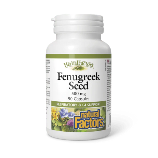 Natural Factors Fenugreek 500 mg 90 Capsules