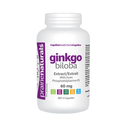 Prairie Naturals Ginkgo Biloba 60 mg 360 Capsules