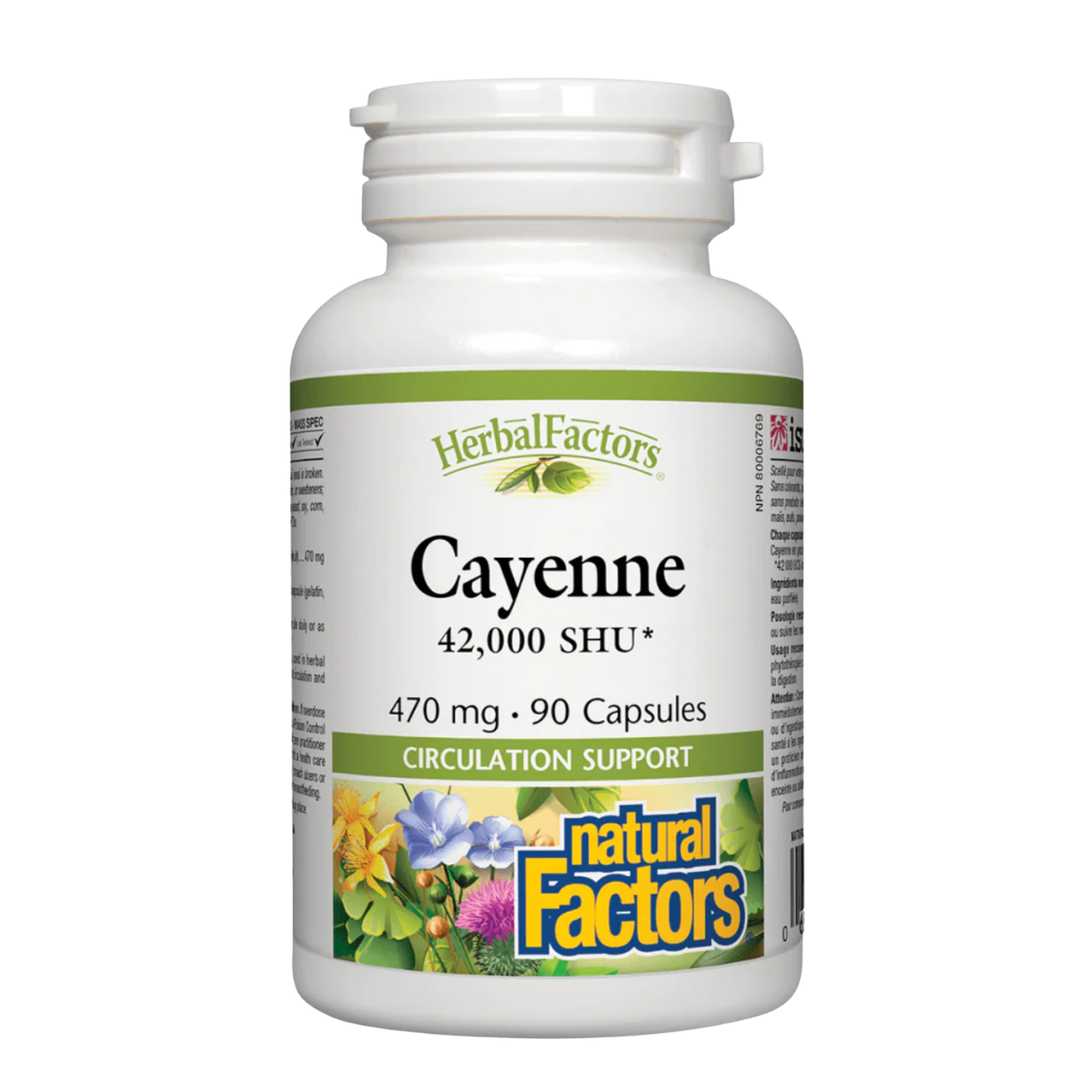 Natural Factors Cayenne 470mg 90 Capsules