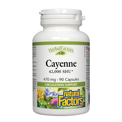Natural Factors Cayenne 470mg 90 Capsules
