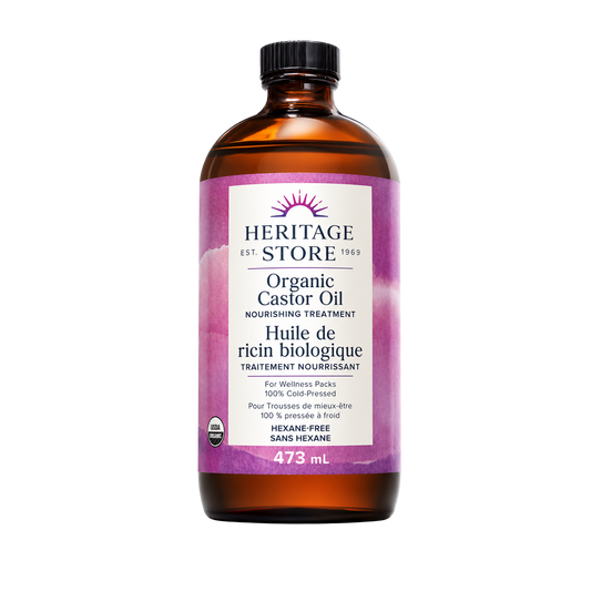 Heritage Store Organic Castor Oil 473 mL