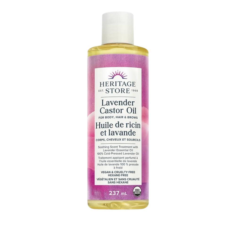 Heritage Store Lavender Castor Oil 237 mL