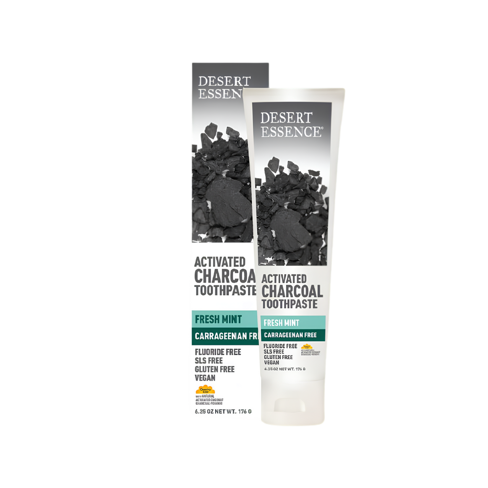 Desert Essence Activated Charcoal Toothpaste Fresh Mint