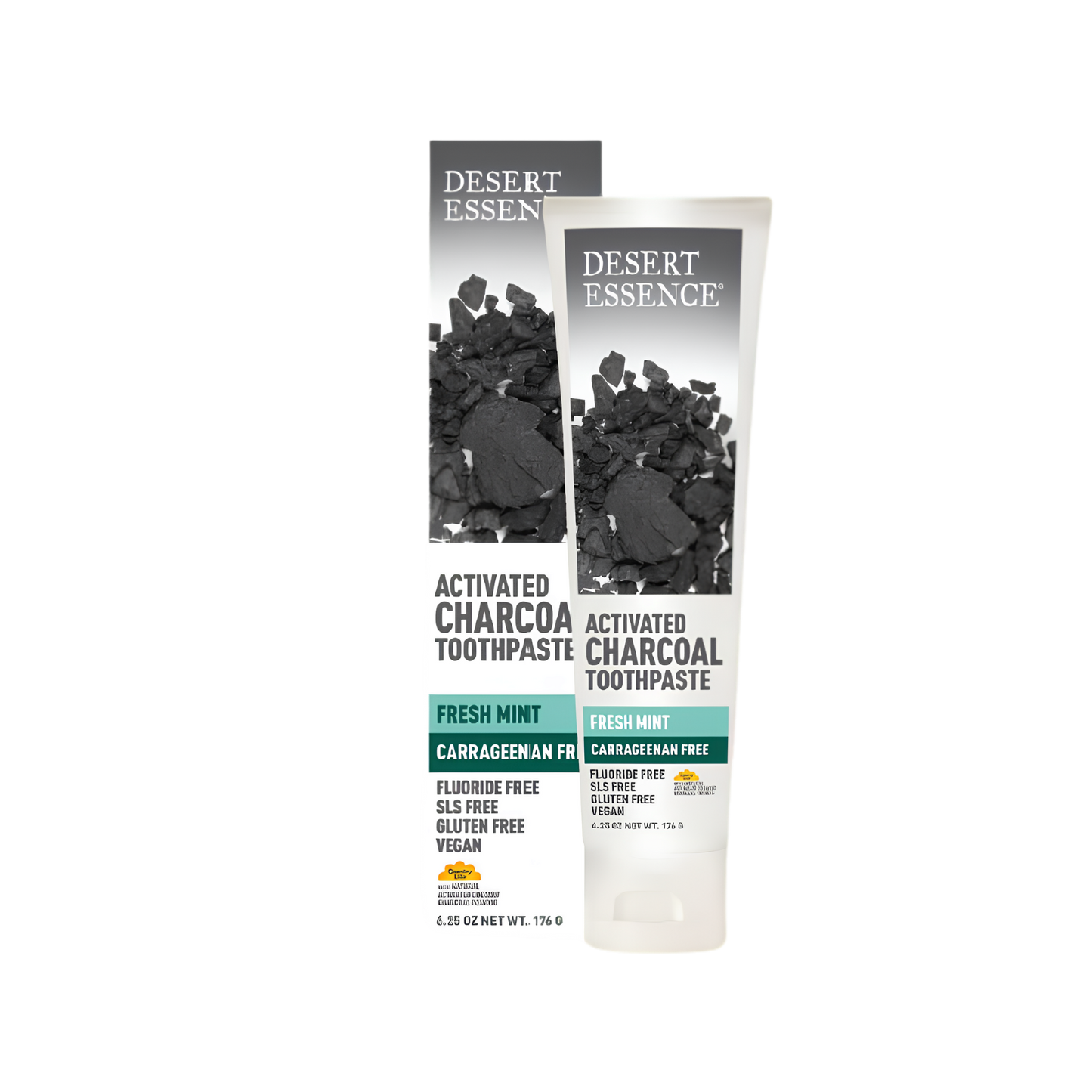 Desert Essence Activated Charcoal Toothpaste Fresh Mint