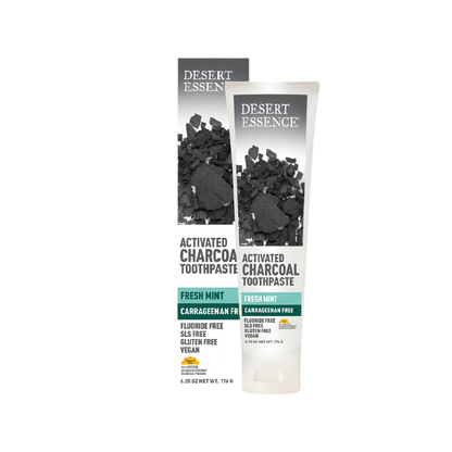 Desert Essence Activated Charcoal Toothpaste Fresh Mint