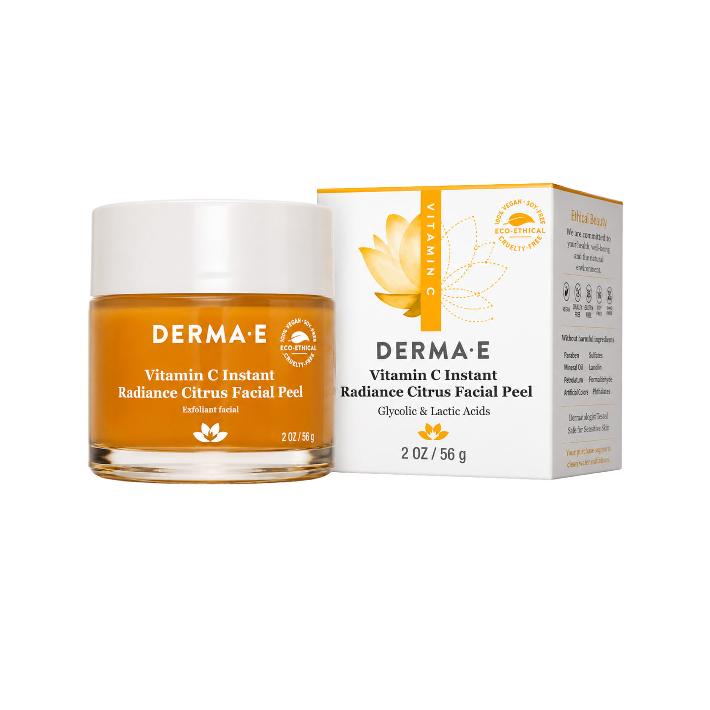 Derma E Vitamin C Instant Radiance Citrus Facial Peel 56 g