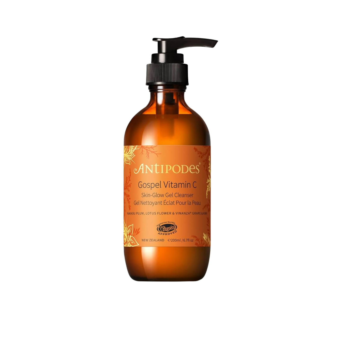 Antipodes Gospel Vitamin C Skin Glow Gel Cleanser 200 mL