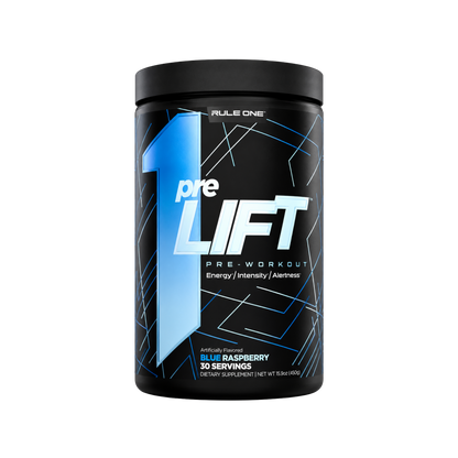 Rule One Pre-Lift Pre-Workout Blue Raspberry 30 Servings 450 g