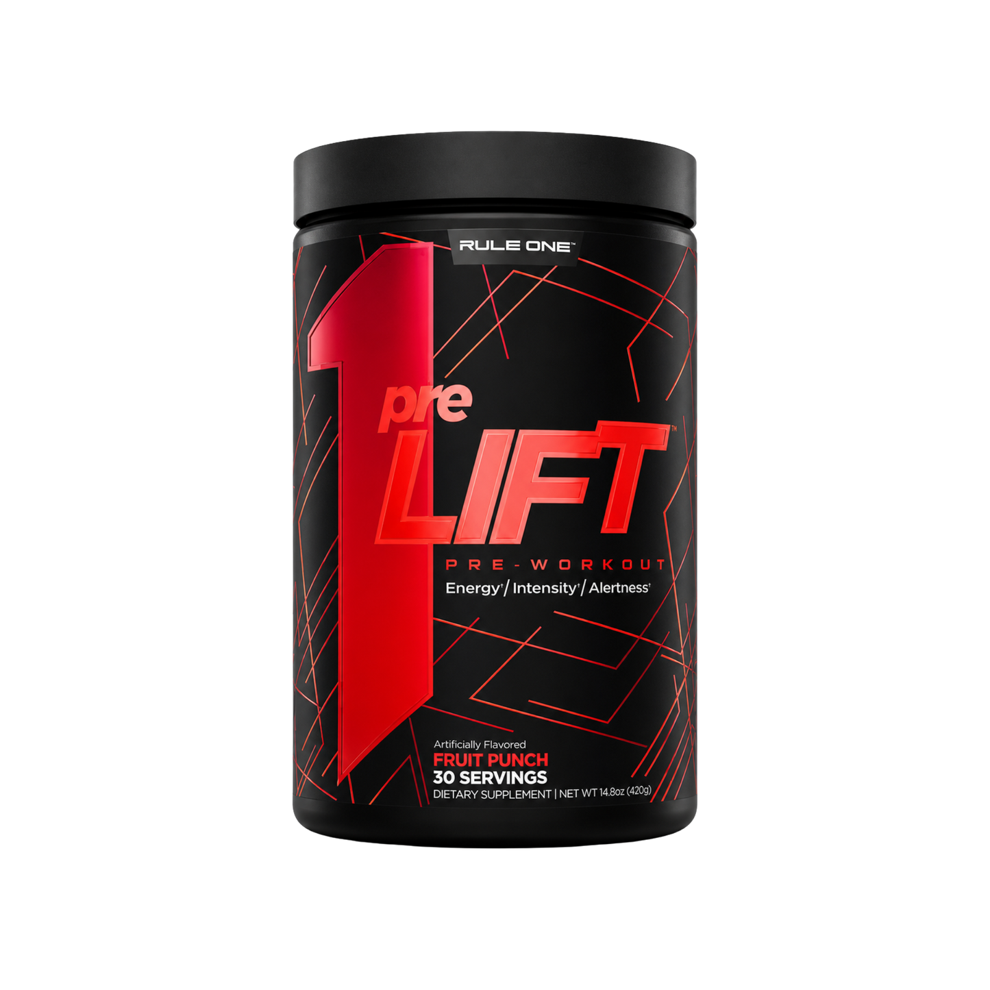 Rule One Pre-Lift Pre-Workout Fruit Punch 30 Servings