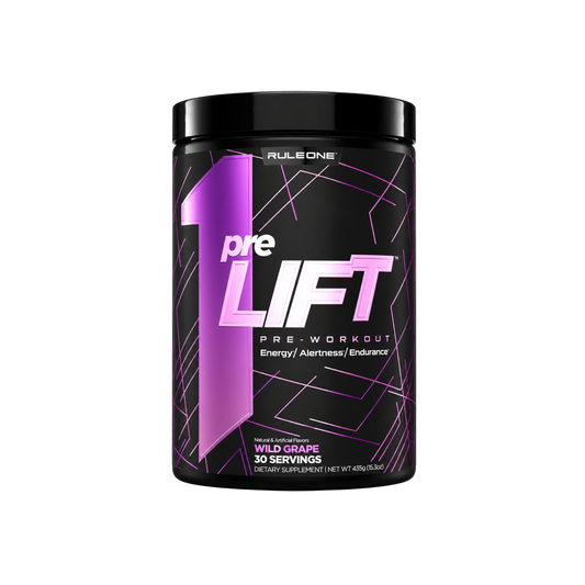 Rule One Pre-Lift Pre-Workout Wild Grape 30 Servings