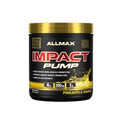 Allmax Impact Pump Stim-Free Pre-Workout Pineapple Mango 420 g