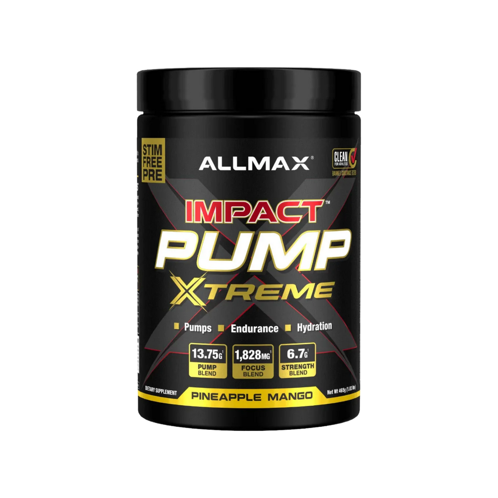 Allmax Impact Pump Extreme Stim-Free Pre-Workout Pineapple Mango 30 Servings