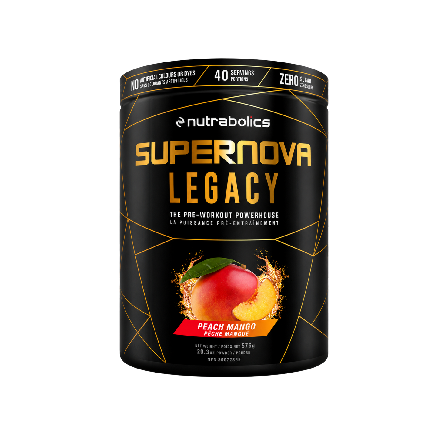 Nutrabolics Supernova Legacy Pre-Workout Peach Mango 576 g