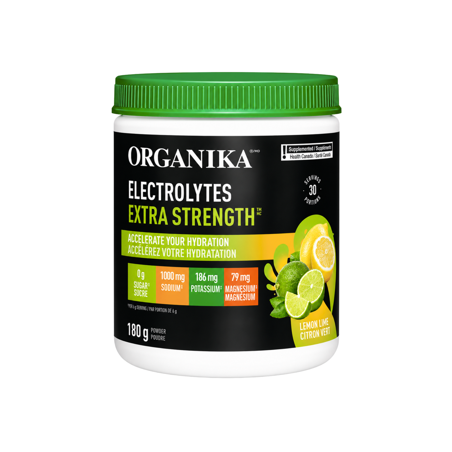 Organika Electrolytes Extra Strength Lemon Lime Salt