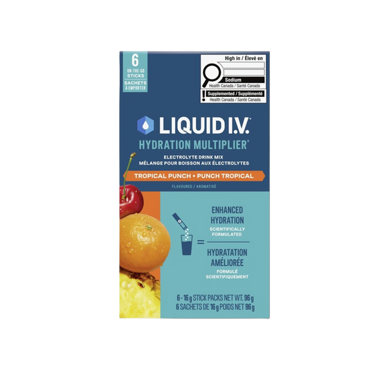 Liquid IV Hydration Multiplier Tropical Punch 6 Packets