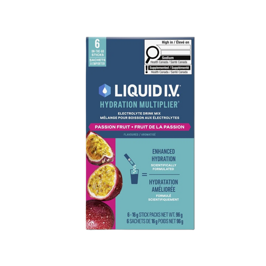 Liquid IV Hydration Multiplier Passion Fruit 6 Packets