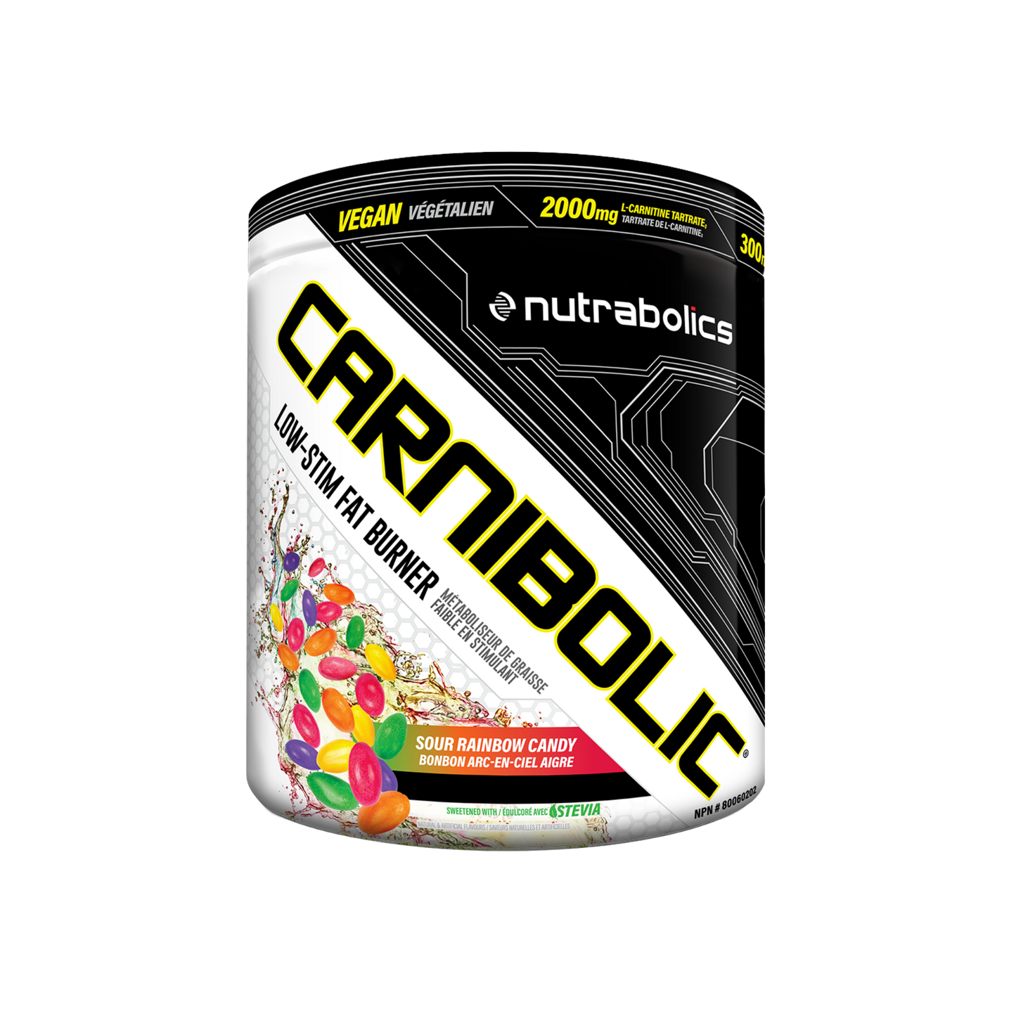 Nutrabolics Carnabolic Low Stim Fat Burner Sour Rainbow Candy