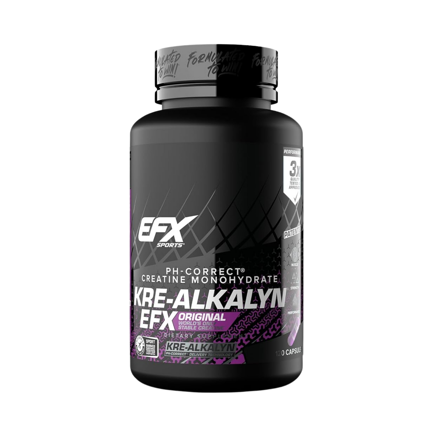 EFX Kre-Alkalyn Creatine Capsules 120 Capsules