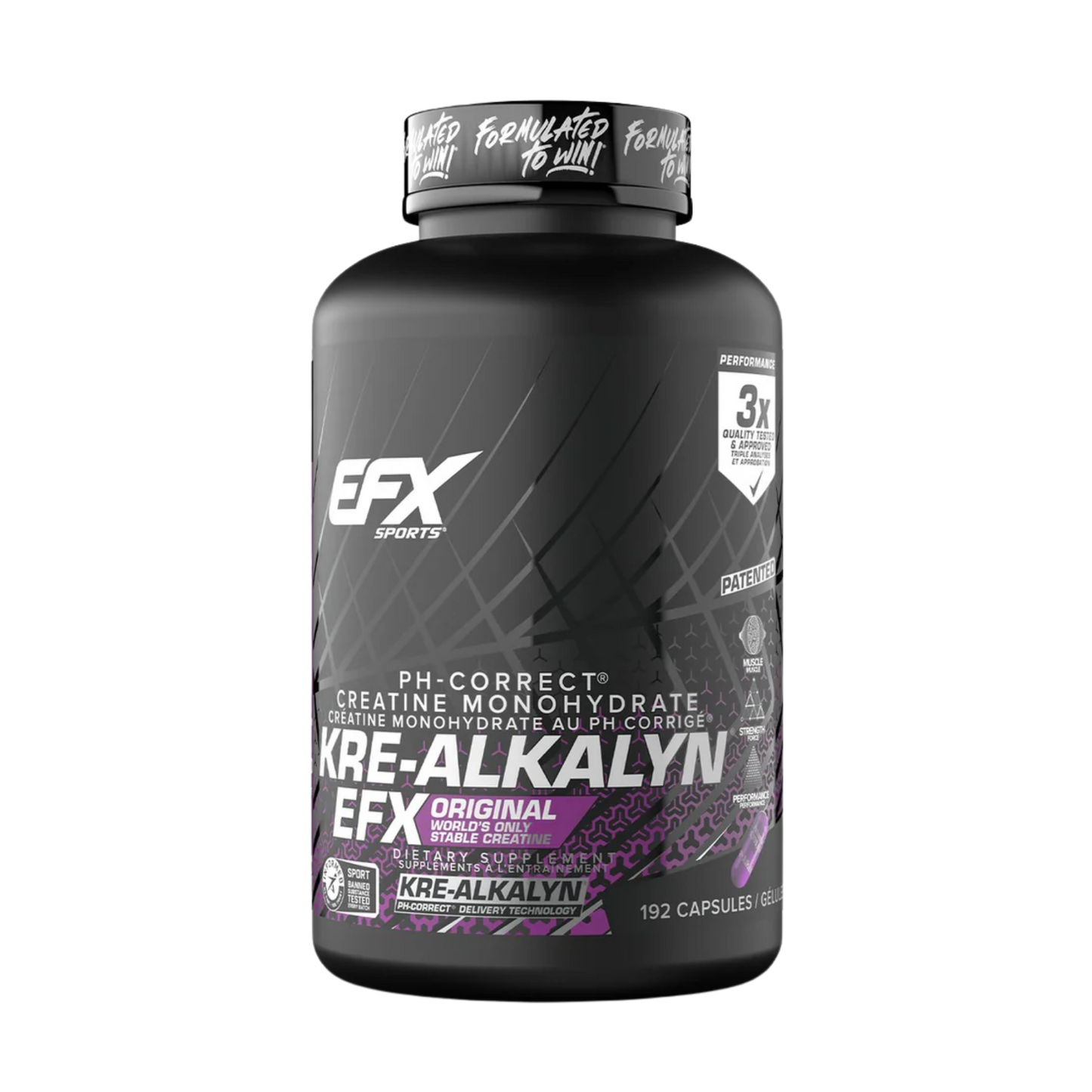 EFX Kre-Alkalyn Creatine Capsules 192 Capsules