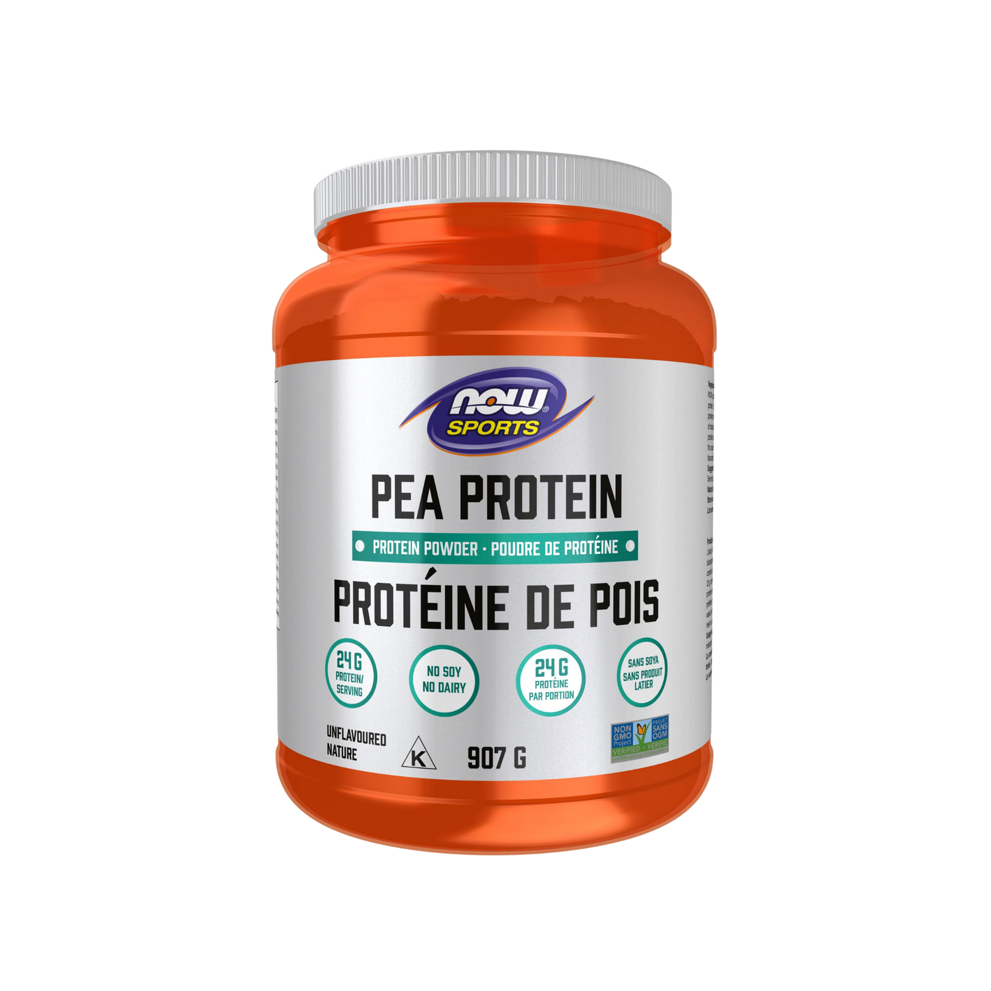 NOW Sports Pea Protein Unflavored 907 g