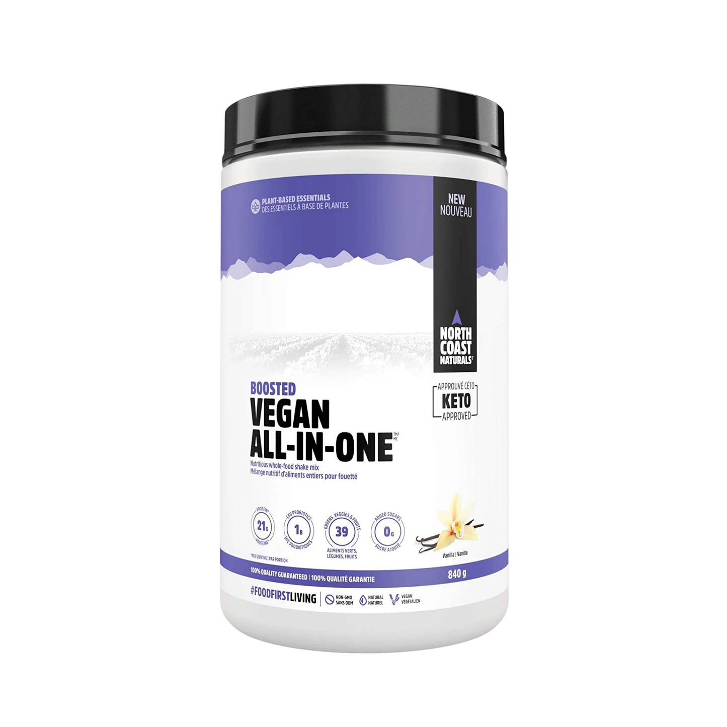 North Coast Naturals Boosted Vegan All-in-One Vanilla Protein