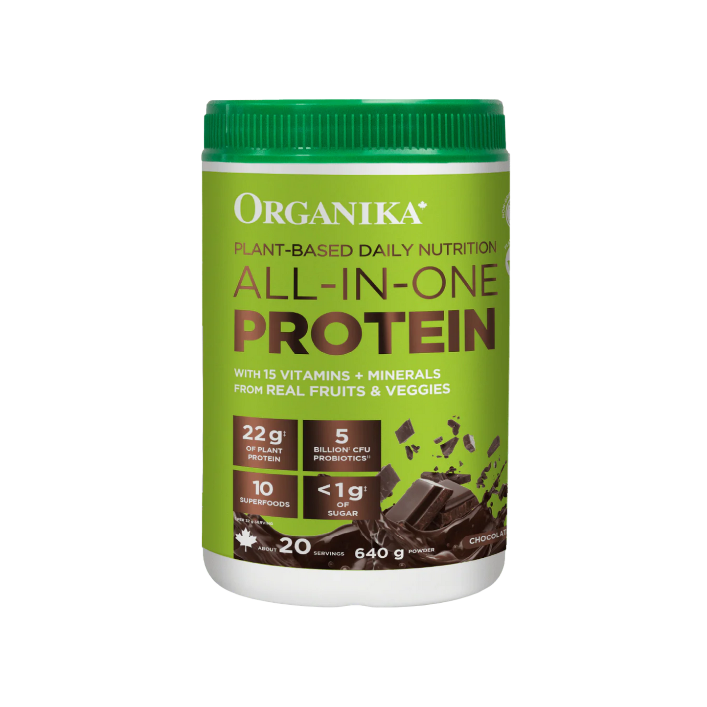 Organika Plant-Based All-in-One Protein Chocolate 640 g