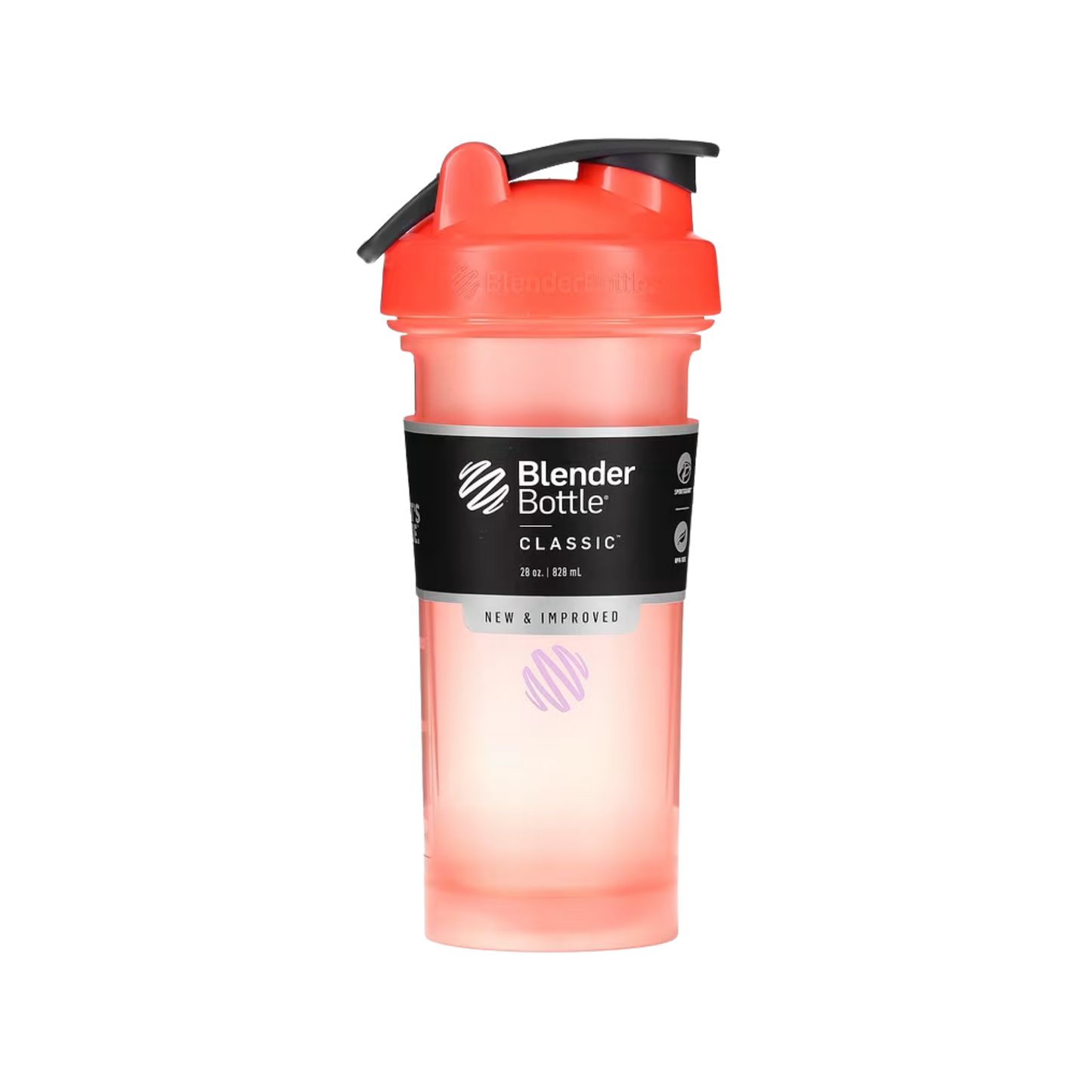 Blender Bottle Classic Coral Flash Orange