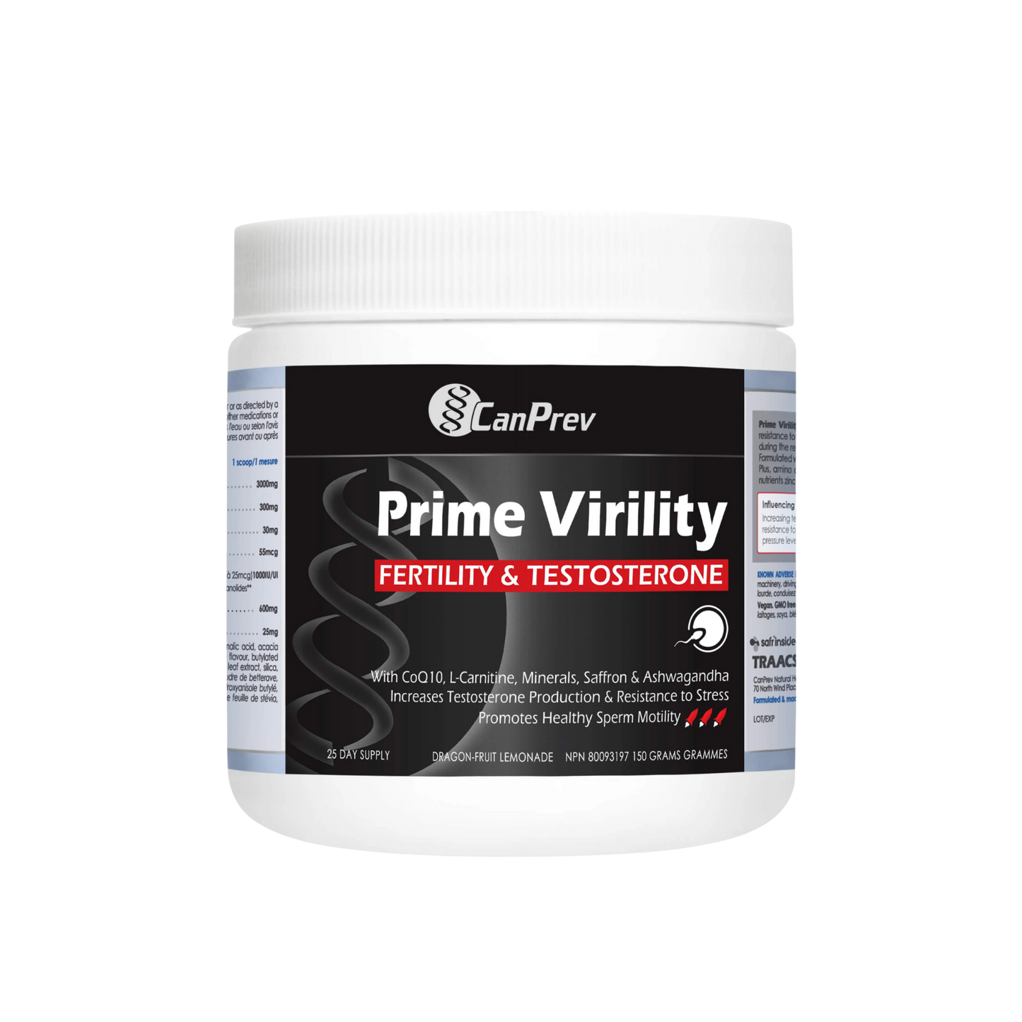 CanPrev Prime Virility Fertility and Testosterone 150 g