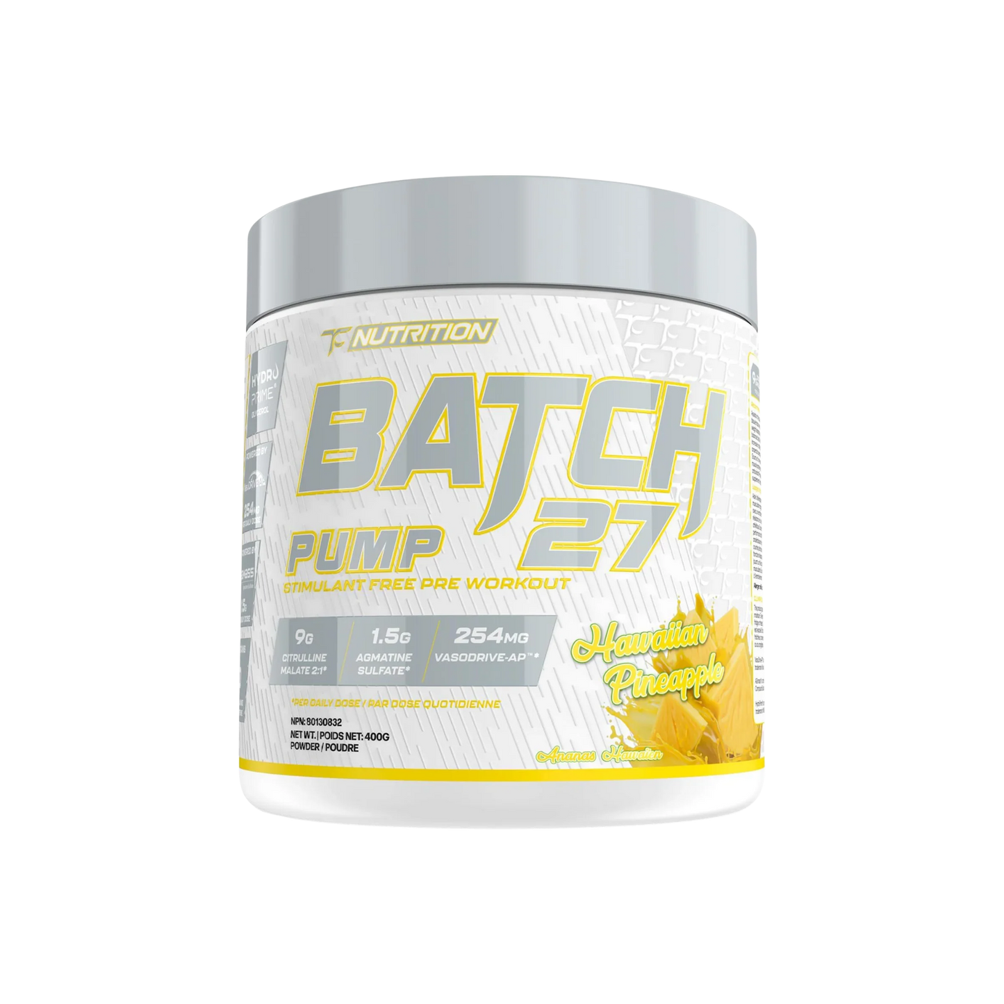 TC Nutrition Batch 27 Pump Formula Hawaiian Pineapple