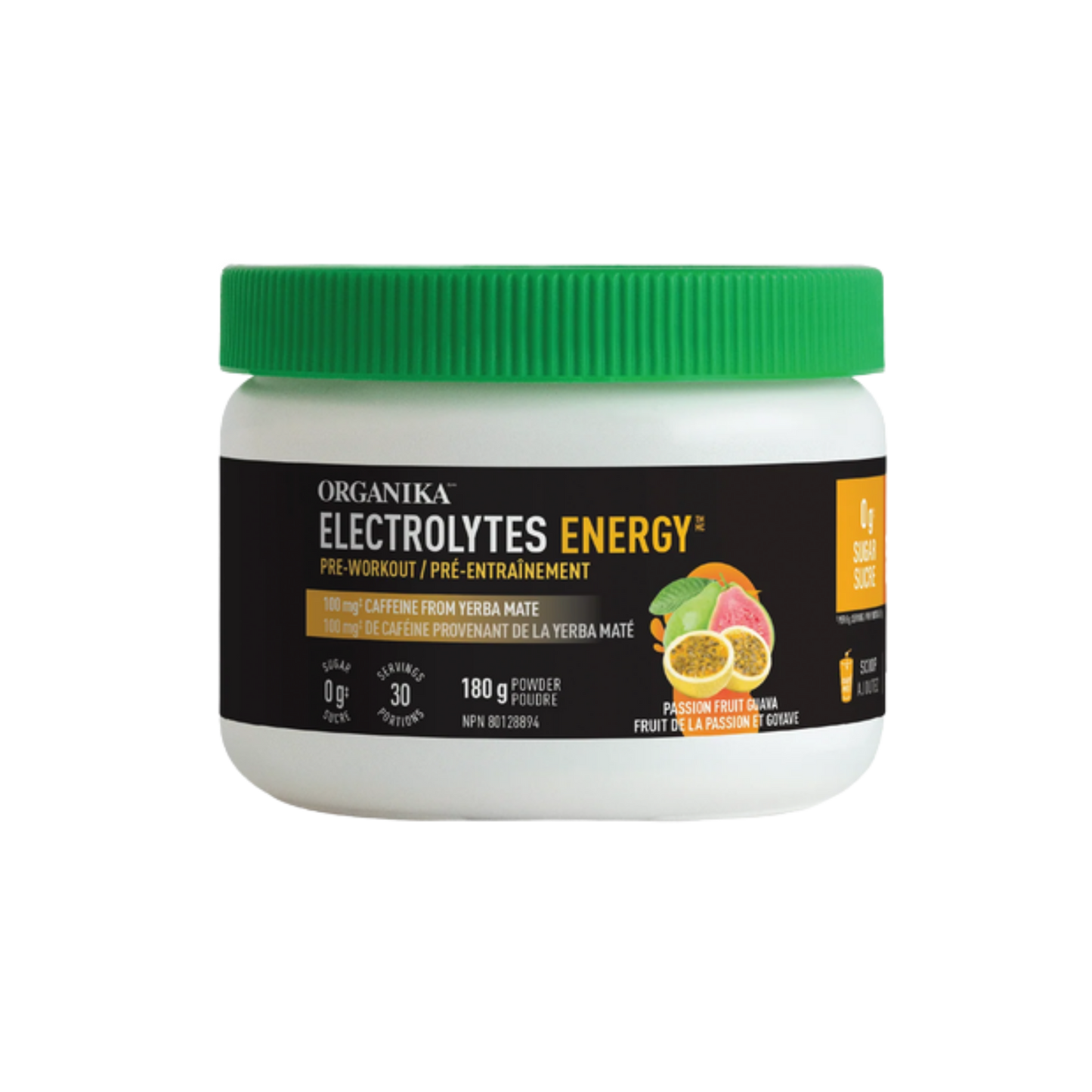 Organika Electrolytes Energy Pre-Workout Passion Fruit