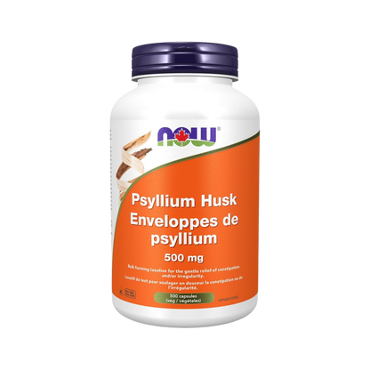 NOW Psyllium Husk 500 mg 500 Capsules