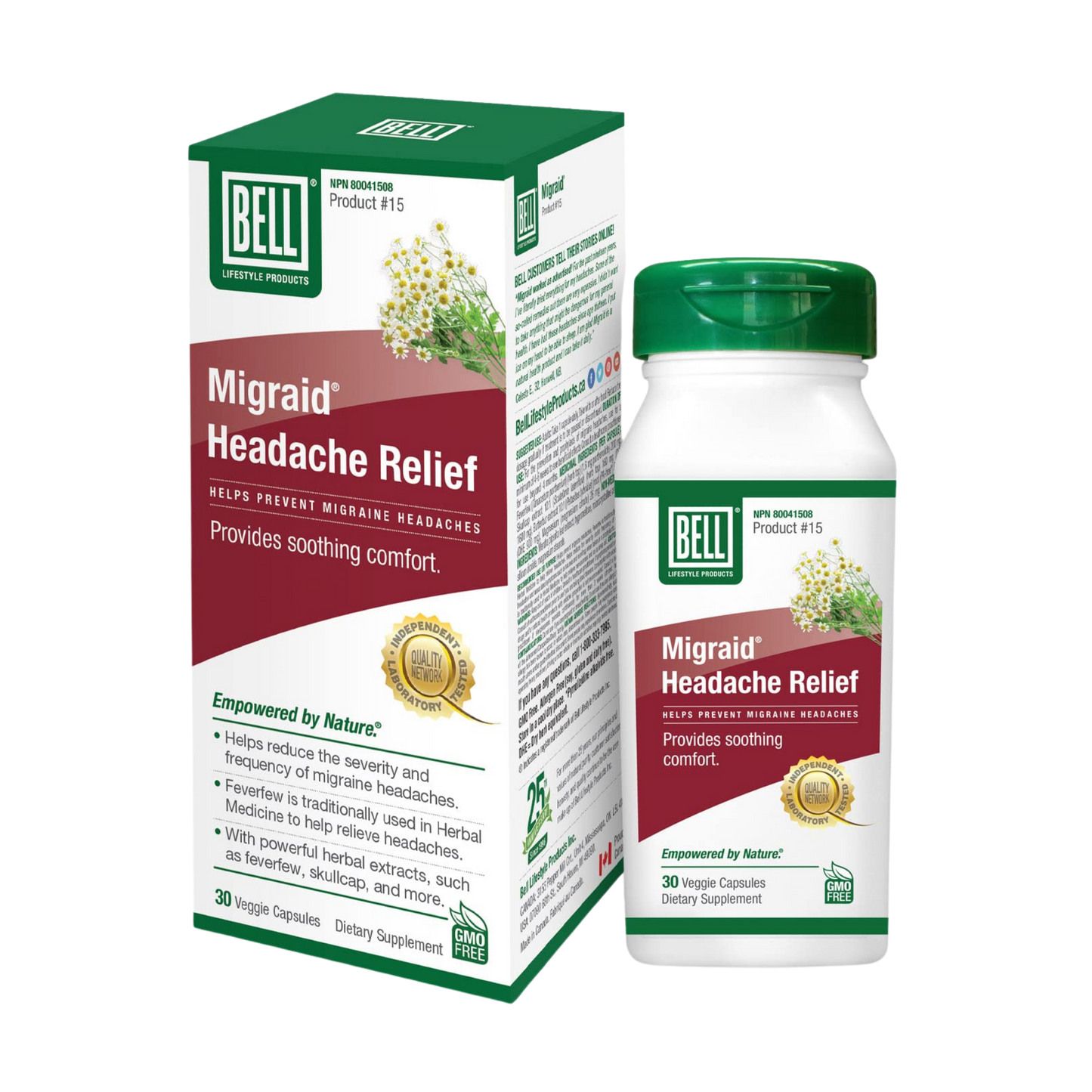 Bell Migraine Headache Relief 30 Capsules