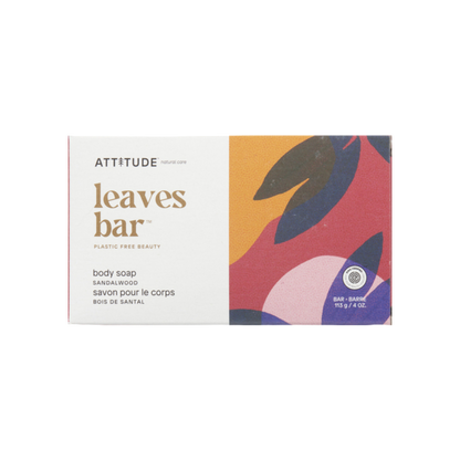Attitude LEAVS Bar Body Soap Sandalwood