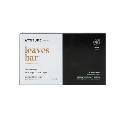 Attitude LEAVS Bar Body Soap Patchouli Black Pepper