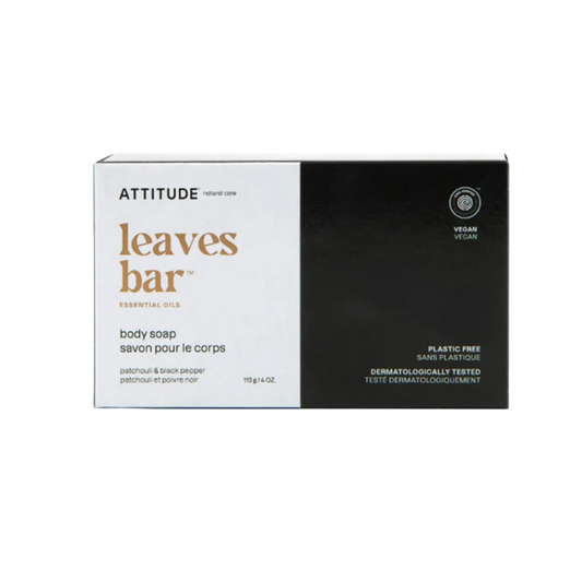 Attitude LEAVS Bar Body Soap Patchouli Black Pepper