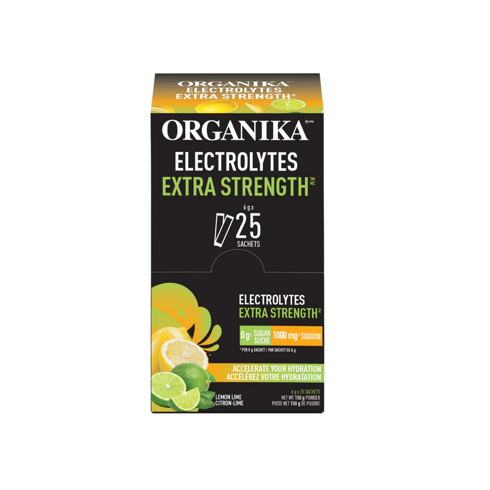 Organika Electrolytes Extra Strength Lemon Lime Packet