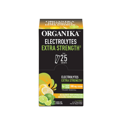 Organika Electrolytes Extra Strength Lemon Lime Packet