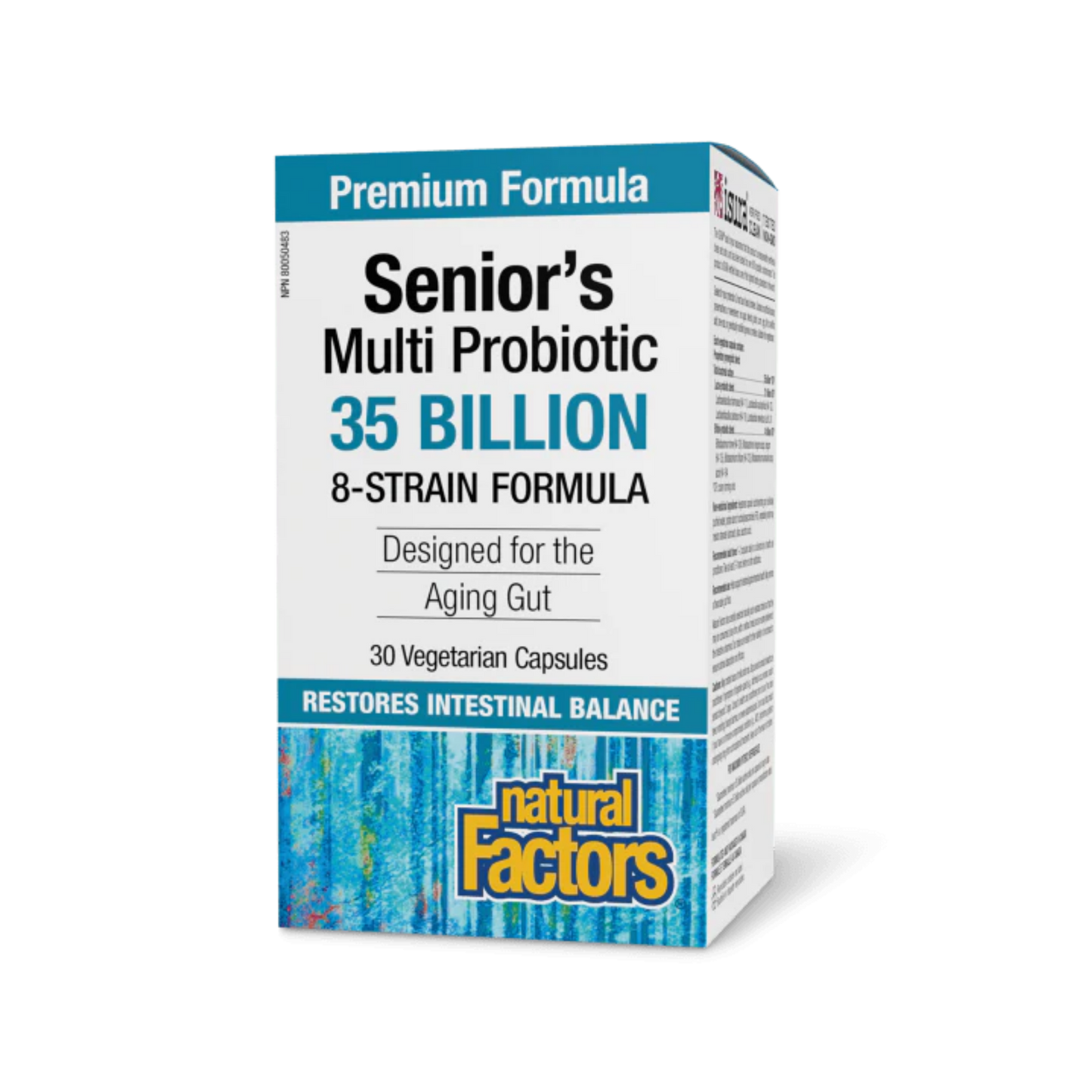Natural Factors Seniors Multi-Probiotic 35 Billion 30 Capsules