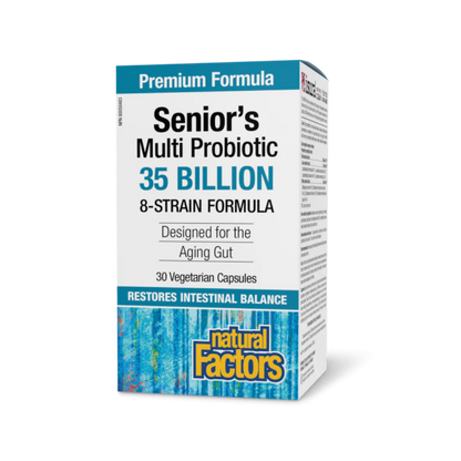 Natural Factors Seniors Multi-Probiotic 35 Billion 30 Capsules