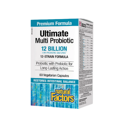 Natural Factors Ultimate Multi-Probiotic 12 Billion 60 Capsules