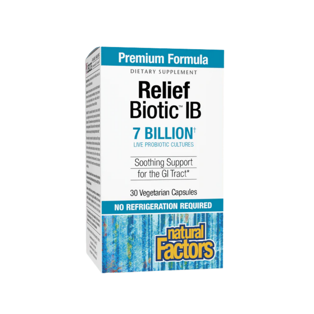 Natural Factors IBS Relief Biotics 7 Billion 30 Capsules