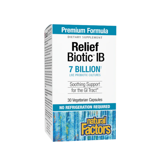 Natural Factors IBS Relief Biotics 7 Billion 30 Capsules