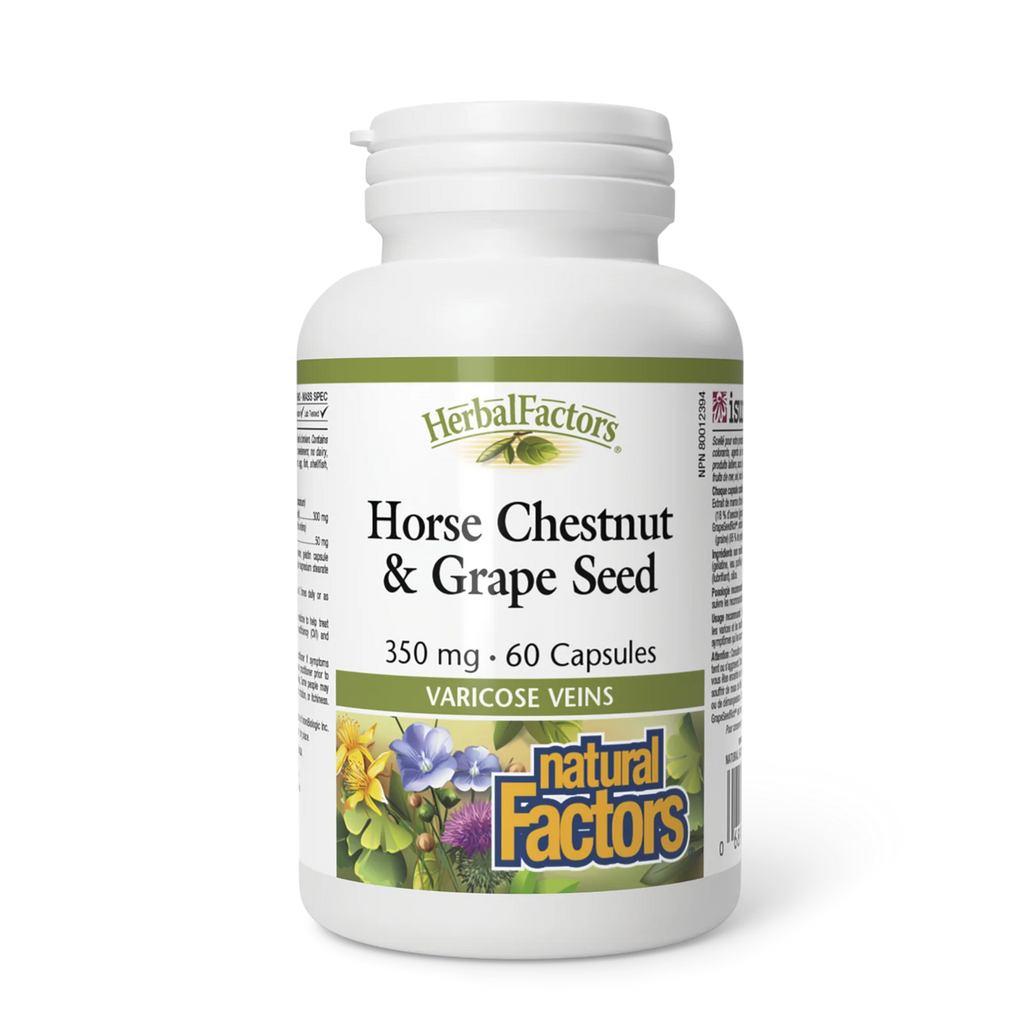 Natural Factors Horse Chestnut & Grape Seed 60 Capsules