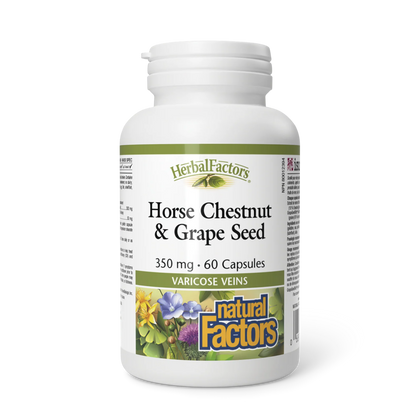 Natural Factors Horse Chestnut & Grape Seed 60 Capsules