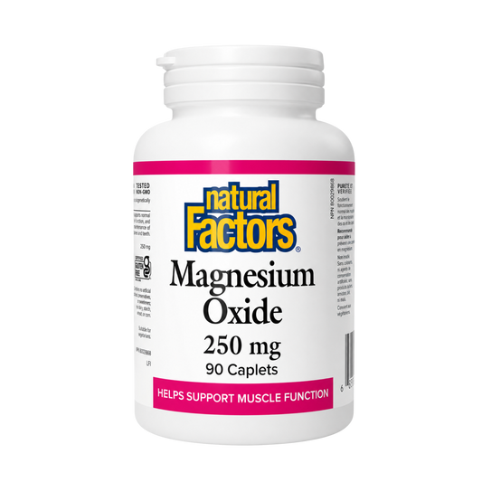 Natural Factors Magnesium Oxide 250 mg 90 Capsules