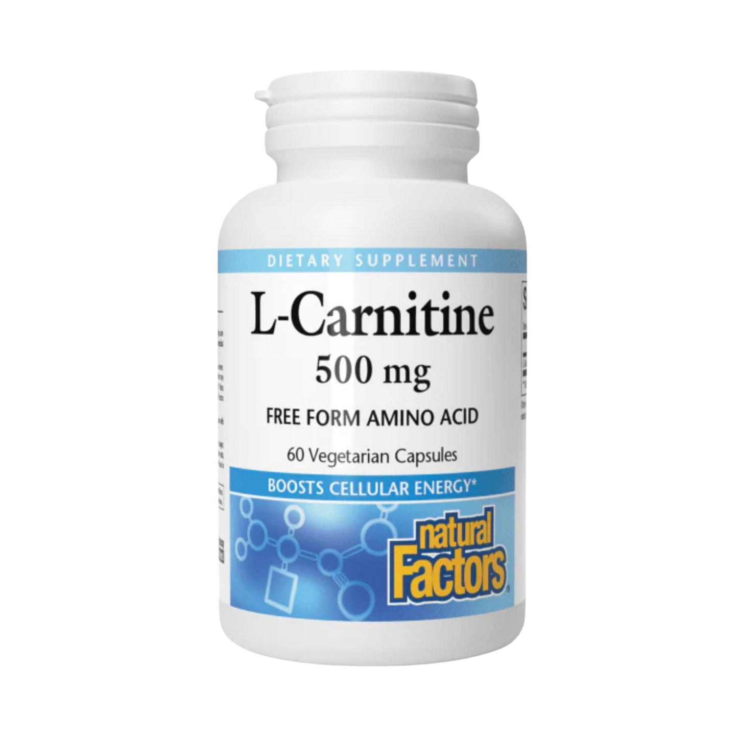Natural Factors L-Carnitine 500mg 60 Capsules